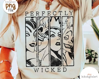 Perfectly Wicked Png, Witch Png, Trendy Halloween PNG, Witchy Vibes Png DTF Download, Retro Halloween T-Shirt Designs, Spooky Season Png