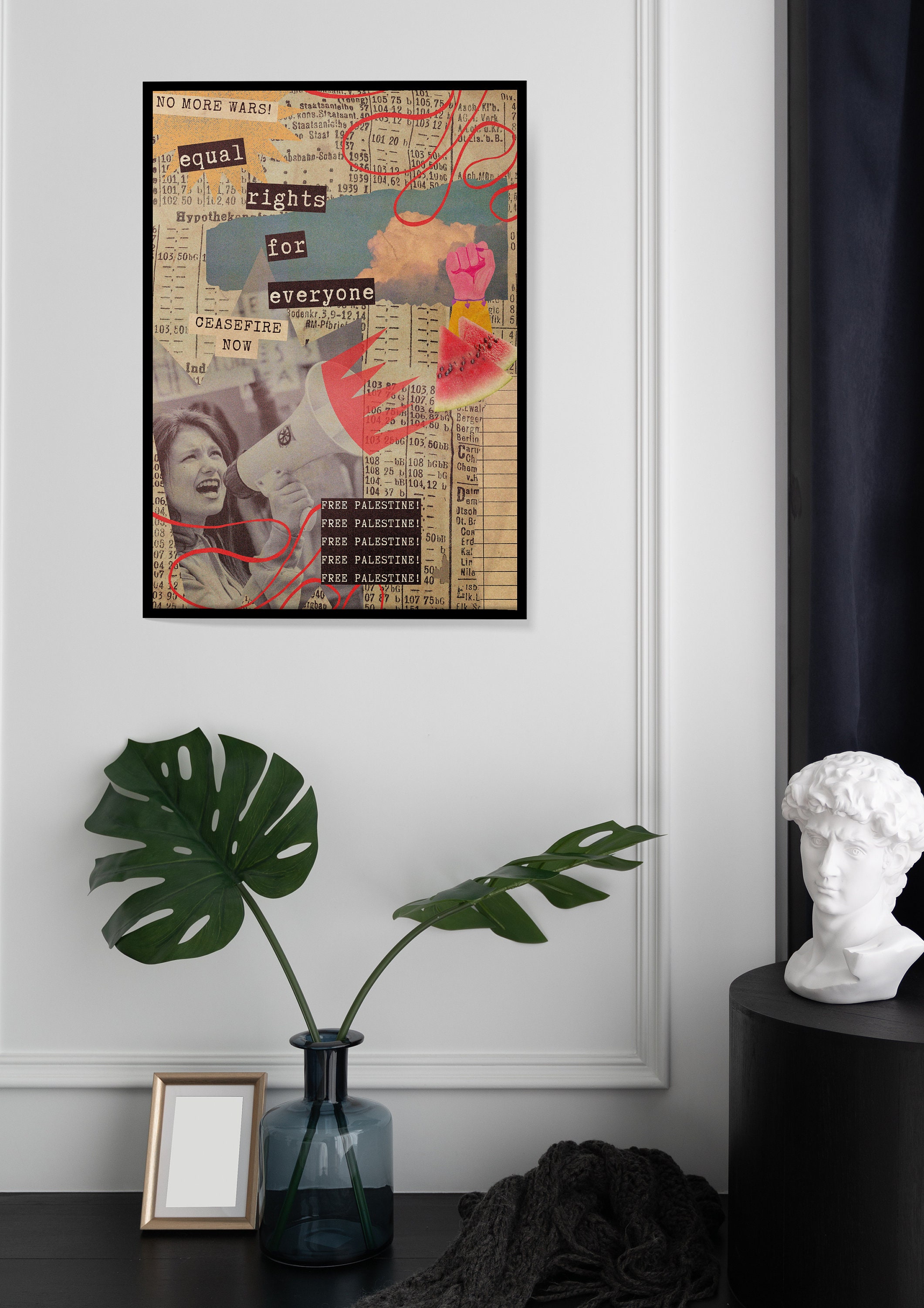 Gaza Print Palestine Poster | Gaza Poster | Palestine Art | Digital | Wall Art ...