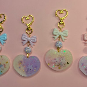 Kawaii sprankelende glittersleutelhanger!