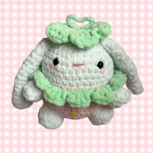 Strawberry Bunny Crochet Plush