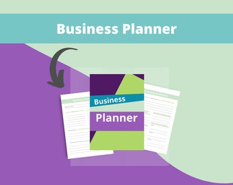 Business Planner | Instant PDF Download | Size A4, A5, Letter 100 Pages Printer Friendly PDF