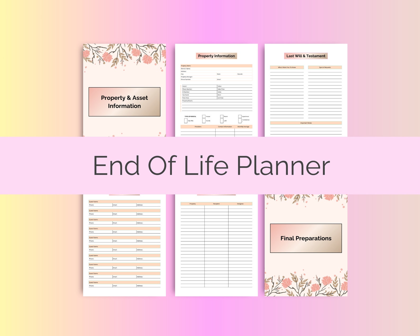 End of Life Planner Instant PDF - Il 1588xN.5701474356 Qe3b 