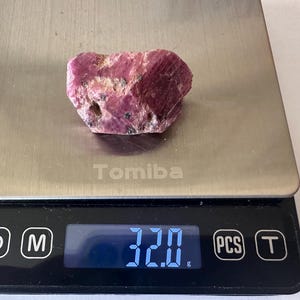 Large double terminated ruby crystal