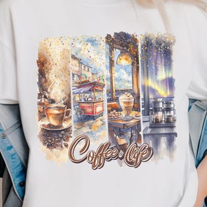 Coffee is Life PNG, Coffee png, Retro Coffee png, Coffee Lover png, Trendy png, Funny Coffee png, Mom Life png, Brushstroke png, Trendy png