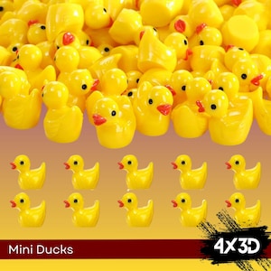 Mini Patos para Jeeps - Patos de Resina Colecionáveis