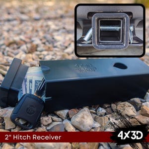 Cache récepteur d'attelage® | Attelage d'attelage de 2 po. | Rangement caché pour l'attelage | Rangement secret pour attelage d'attelage | Cache d'attelage de véhicule