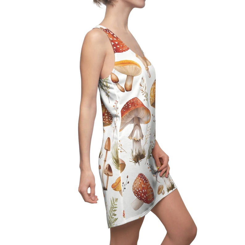 Plants Print Tank Dress