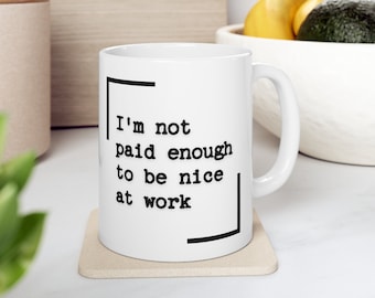 Gift for Colleague Funny Mug Gift for Office Colleague Illustrated Coffee Mug for Work Funny Present for Boss Gift Office Mug Joke