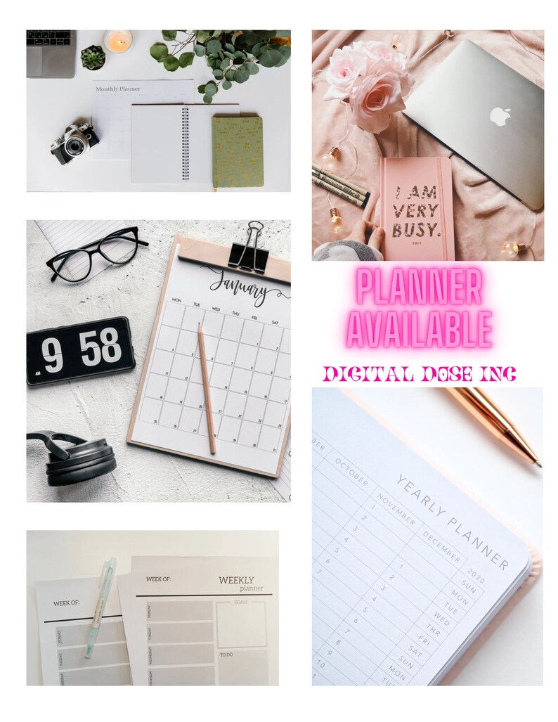 2024 Daily Planner Calendar Digital Use & Printable Etsy