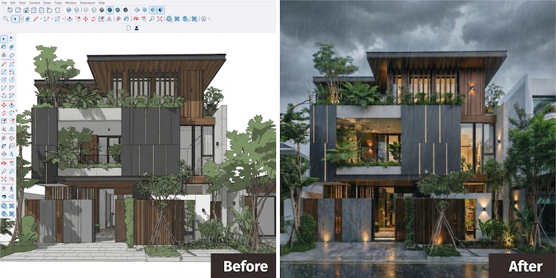 AI Custom 3D Rendering Service, Interior and Exterior Design, Realistic ...