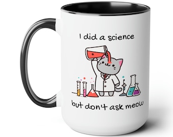 Wissenschaft Katze Kaffeebecher: Lustiger Wissenschaftler Geschenk