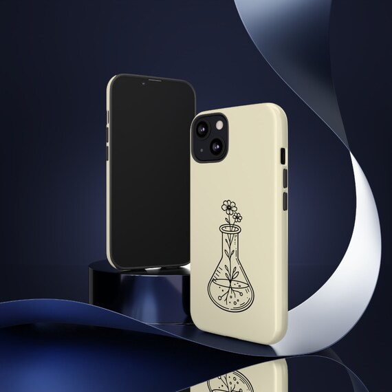 Floral Flask Phone Case: Dual Layer, Glossy or Matte Floral Flask Phone Case: Dual Layer, Glossy or Matte