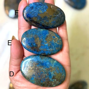 Shattuckite Palm Stone, Intuition, Truth & Spiritual Insight Crystal image 5