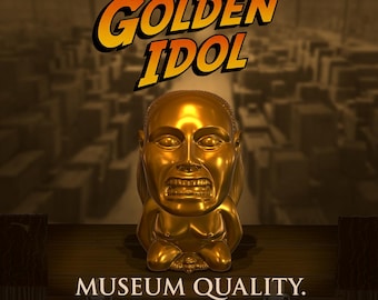 Golden Idol STL | Indiana Jones Inspired Prop Replica 3D Print File