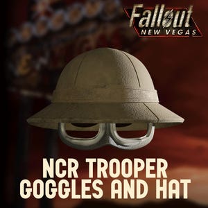 Fallout New Vegas NCR Trooper Goggles and Hat STL | Cosplay