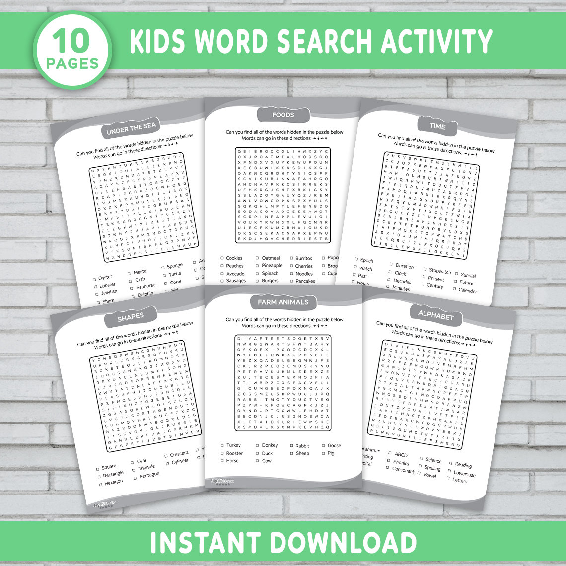 Printable Kids Word Search, Printable Word Search, Word Search Puzzle ...
