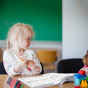 Spot the Difference Activity, Coloring Pages for Kids (Printable PDF) image 4