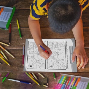 Spot the Difference Activity, Coloring Pages for Kids (Printable PDF) image 7