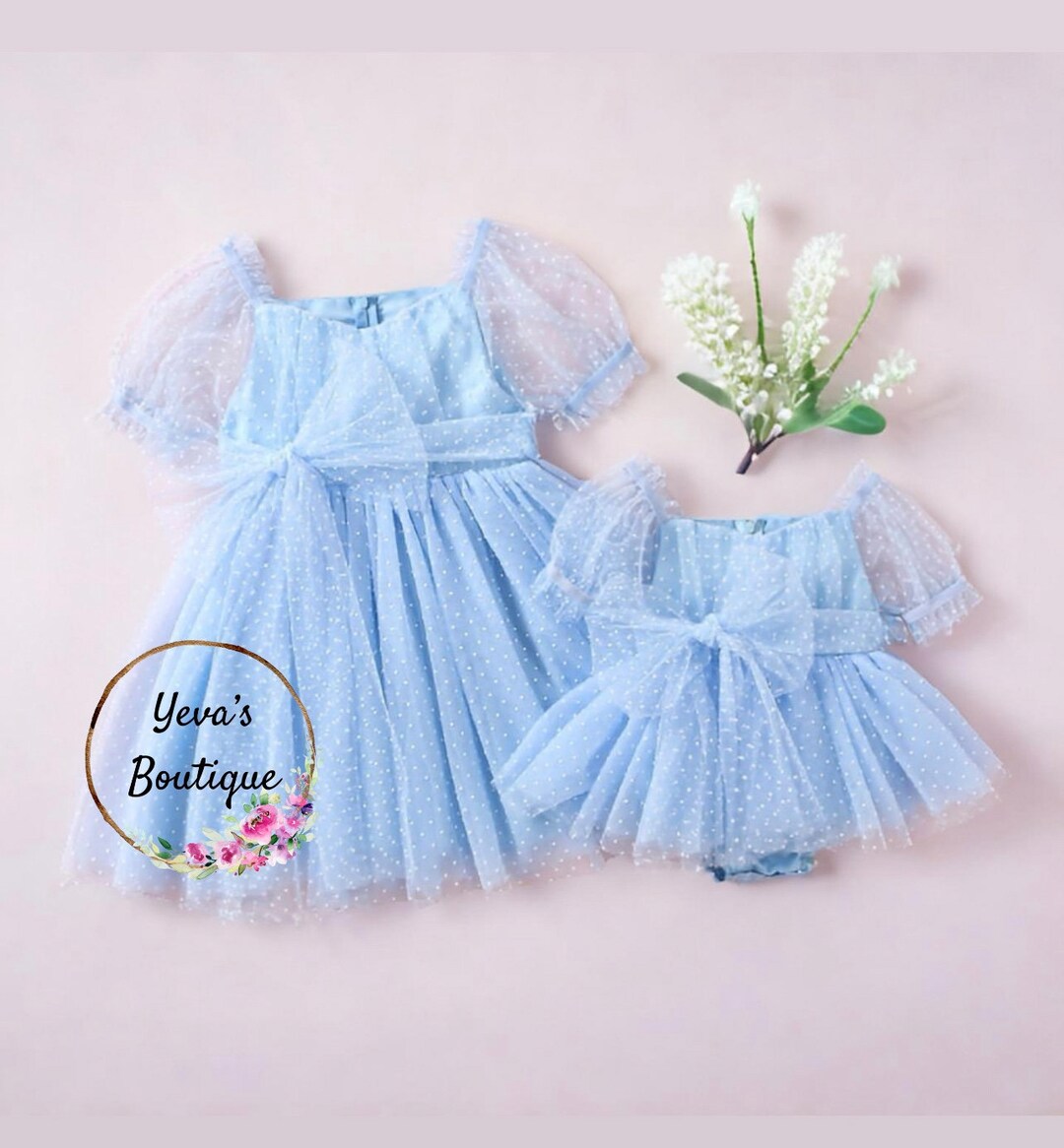 blue baby doll dress Placid Color:Black/Silver SS26 Beach Dresses For Mature
