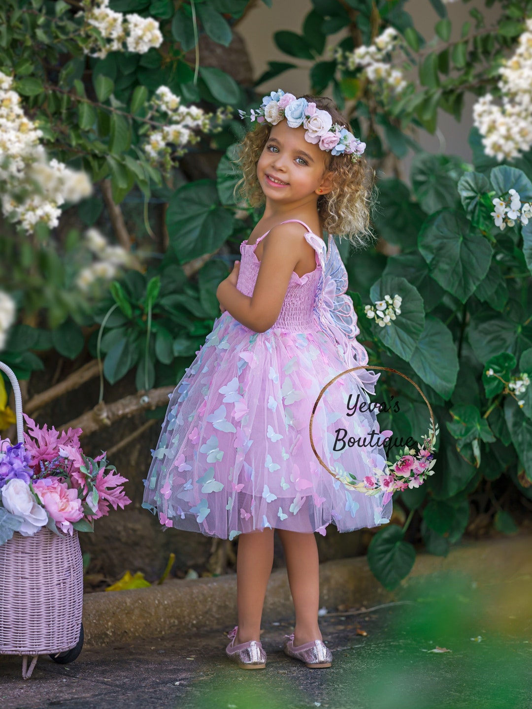 Upcycled Sari Smocked Fairy Dress #38 main image 0