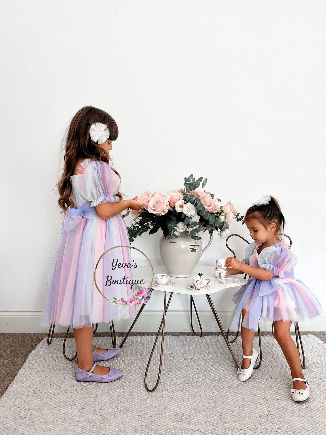 Unicorn Party Dress, Rainbow Pastel Color Party Dress, Etsy