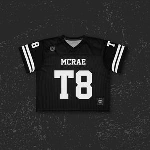 Tate Mcrae Oversized V-Neck T-Shirt – Loose Fit Racing Tee For Men, Black