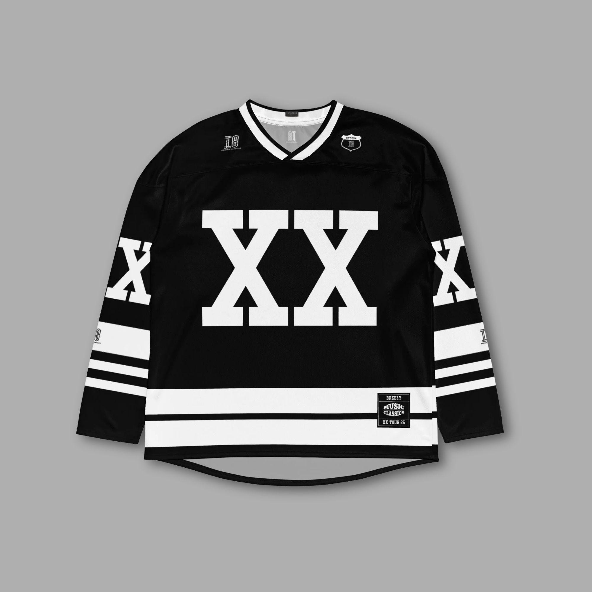 Chris Brown Breezy Bowl Hockey Jersey - XX Tour 2025 - Etsy