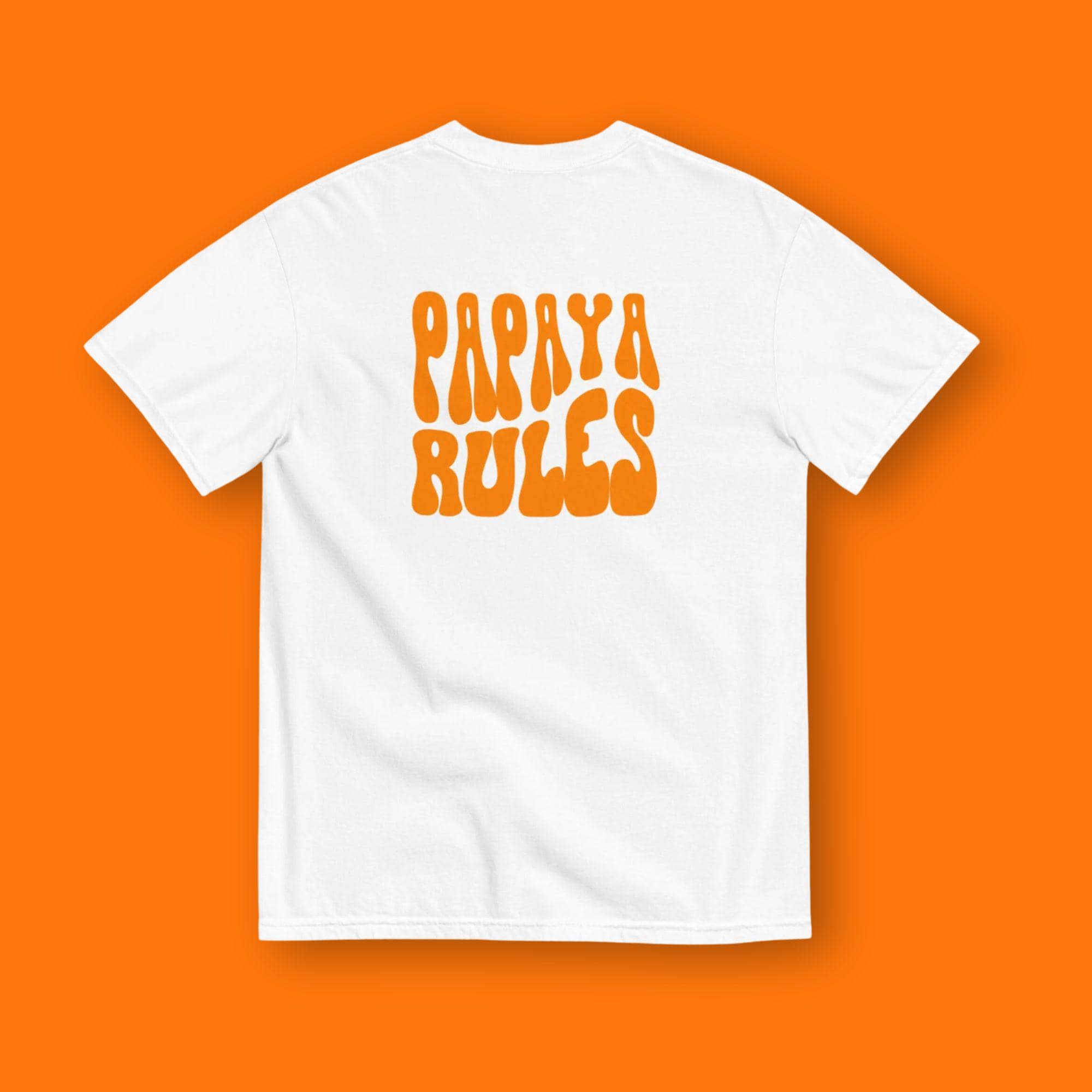 Papaya Rules F1 McLaren T-Shirt: Unisex Heavyweight Cotton