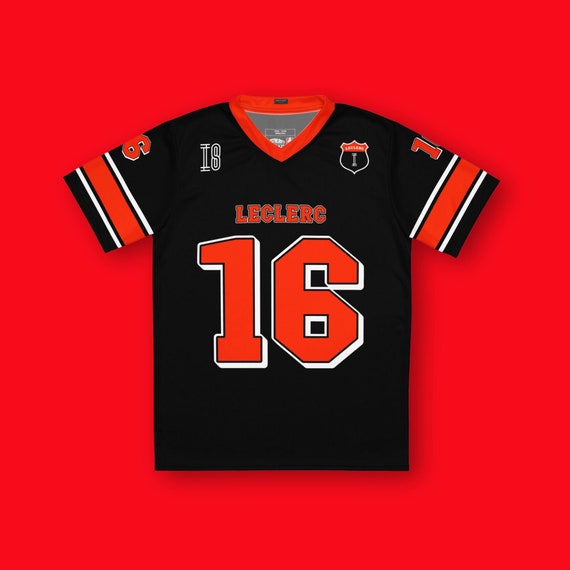 Charles Leclerc Unisex Ferrari F1 Football Jersey, Ferrari