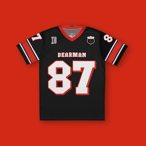 Oliver Bearman Haas F1 Football Jersey, F1 Clothing, F1 TShirt, F1 Merch, Formula 1 Shirt, Haas F1 Jacket, Haas Shirt, Guenther Steiner
