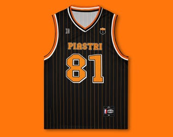 Oscar Piastri McLaren F1 Basketball Jersey, F1 Outfit, F1 Gift, F1 T-shirt, F1 Clothes F1 merch, McLaren Merch, Summer Outfit, Lando Norris