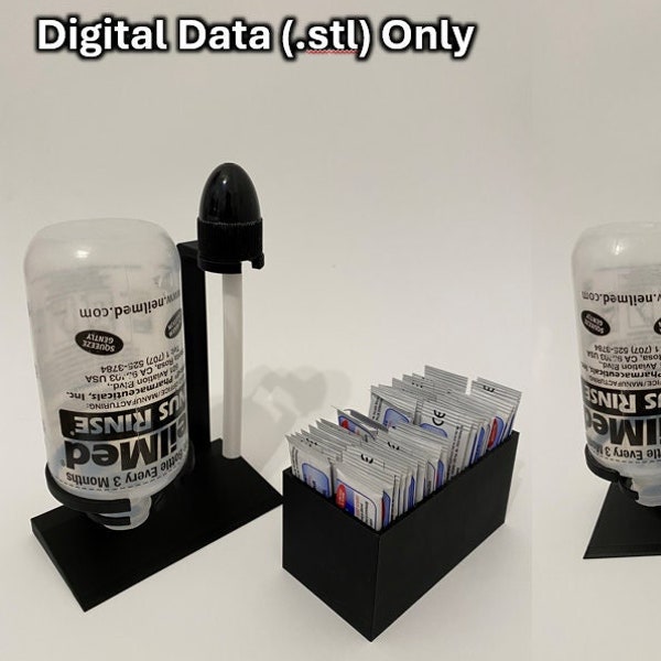 NeilMed Sinus Rinse Bottle Stand and packet storage - slt Data Only