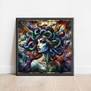 Medusa Poster, Medusa Wall Art, Medusa Print, Goddess Art