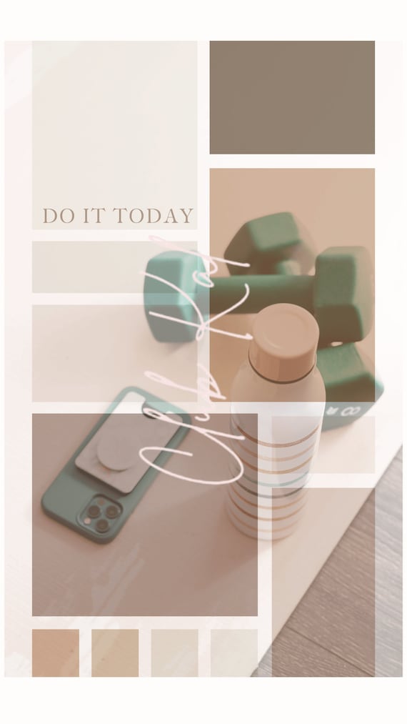 Do It Today Aesthetic Minimalist Phone Lock Screen - Main Image