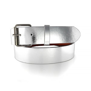 Bright Silver Round Blank Custom Belt Buckle