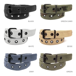 Canvas Grommet Belt - Etsy display picture 1