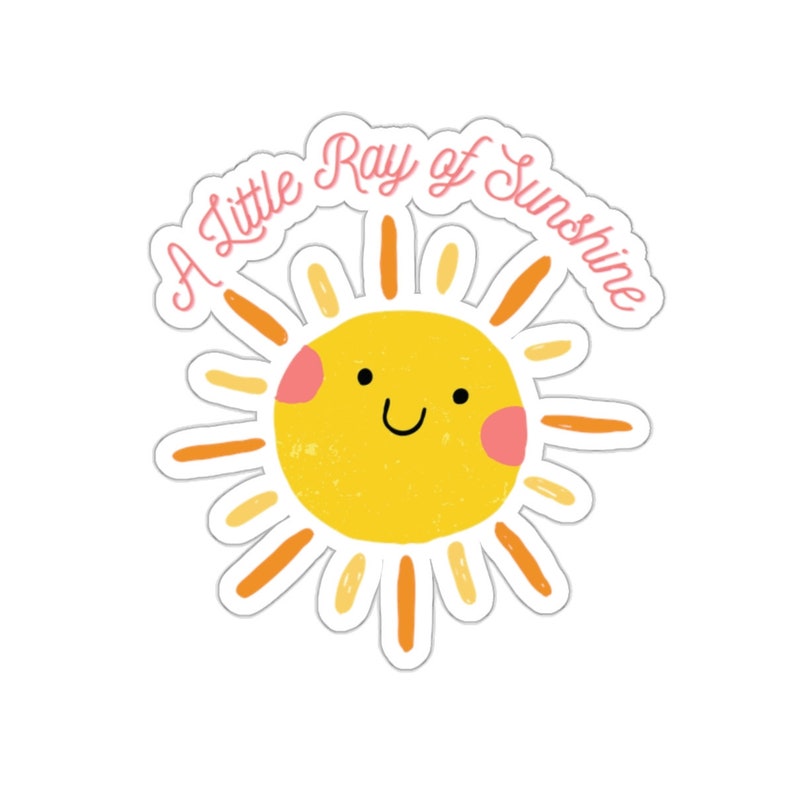 A Little Ray of Sunshine Vinyl Sticker - Etsy