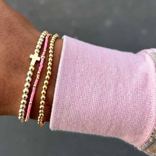 Golden Lucia Cross Bracelet Sets