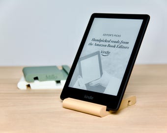 Compact Kindle Paperwhite Tablet Holder - Sleek Minimal Kobo Libra Stand- Aesthetic Low Profile E-Reader Accessory - Gift for Bookworms!