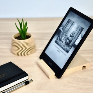 Suportes Kindle Fire Paperwhite (2x) - Suportes elegantes e minimalistas para leitores eletrônicos - Acessório estético bege para dispositivos de leitura - Presente perfeito para leitores vorazes!