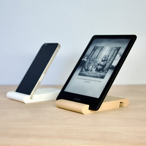 Suporte para tablet Kindle Paperwhite - Suporte minimalista e elegante para e-reader - Acessório estético bege para dispositivo de leitura - Presente perfeito para leitores vorazes!