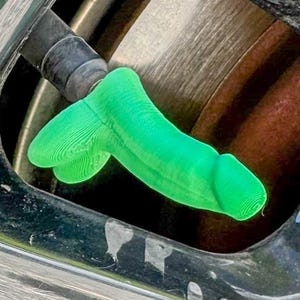 LIME NUMÉRIQUE Bouchon de tige de valve à visser en forme de fichier 3D pour pénis Dick