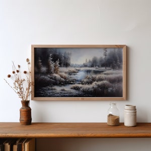 Snowy Forest Print | Wall Art | Digital Download