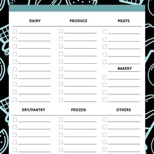 Printable Shopping List - Etsy