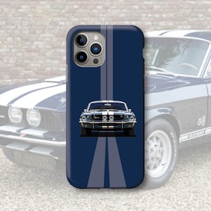 Ford Mustang Shelby 1967 Cases(Dark Blue), Ford Mustang case, Mustang Shebly, car case, gift for Ford Mustang enthusiasts. gift for him