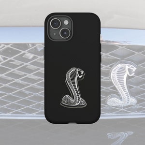 Ford Mustang Shelby Logo Phone Cases, American muscle phone case, Ford Mustang Shelby case, gift for American muscle car enthusiasts