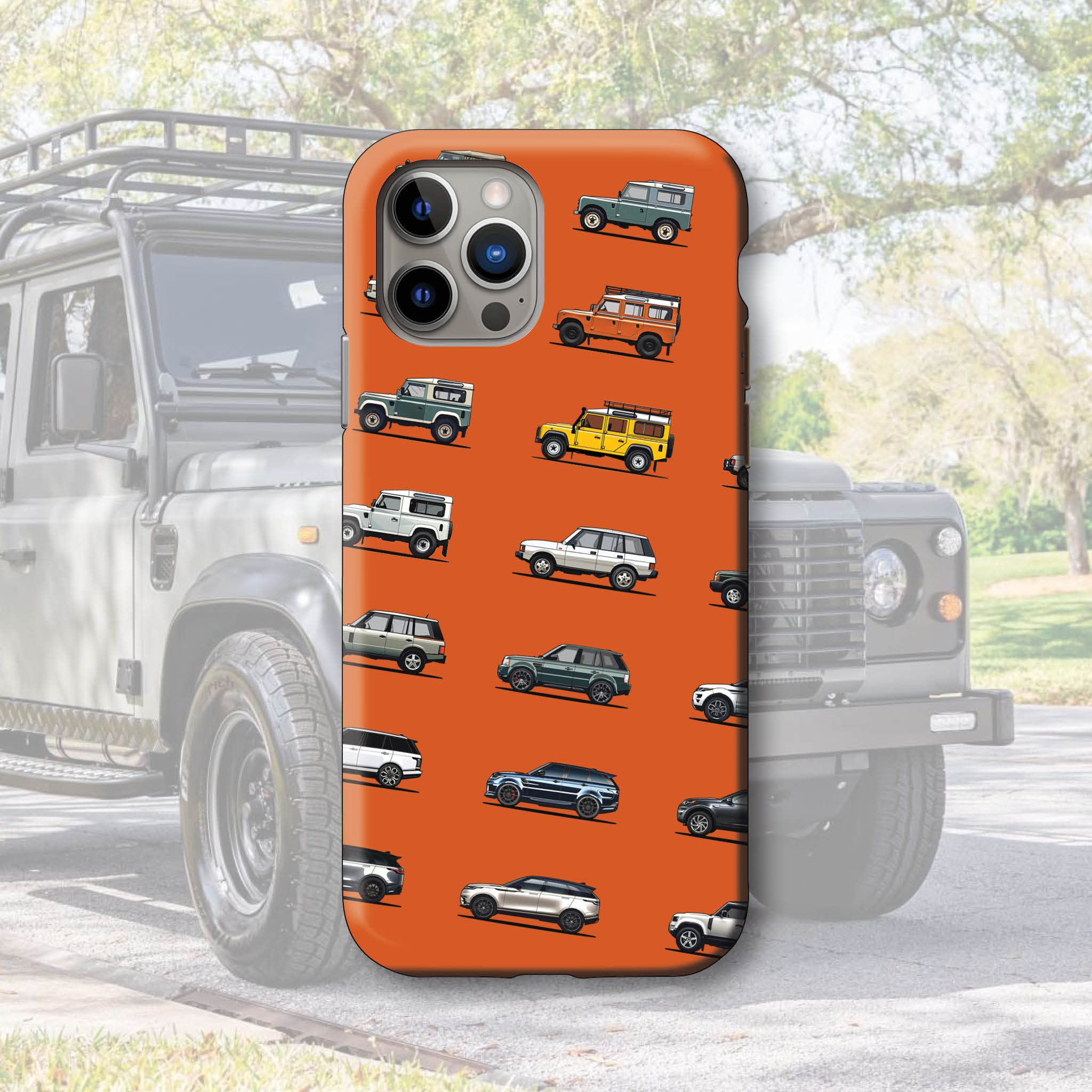 Land Rover Series Cases, Range Rover, Defender, Discovery, Car Phone Case, Gift for Land Rover