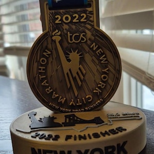 New York Marathon Race Medal Display - Marathoner Gift - Medal Collection Organizer