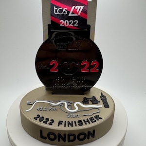 London Marathon Race Medal Display - Marathoner Gift - Medal Collection Organizer