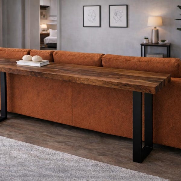 Behind Sofa Table – Solid Walnut Entryway Console